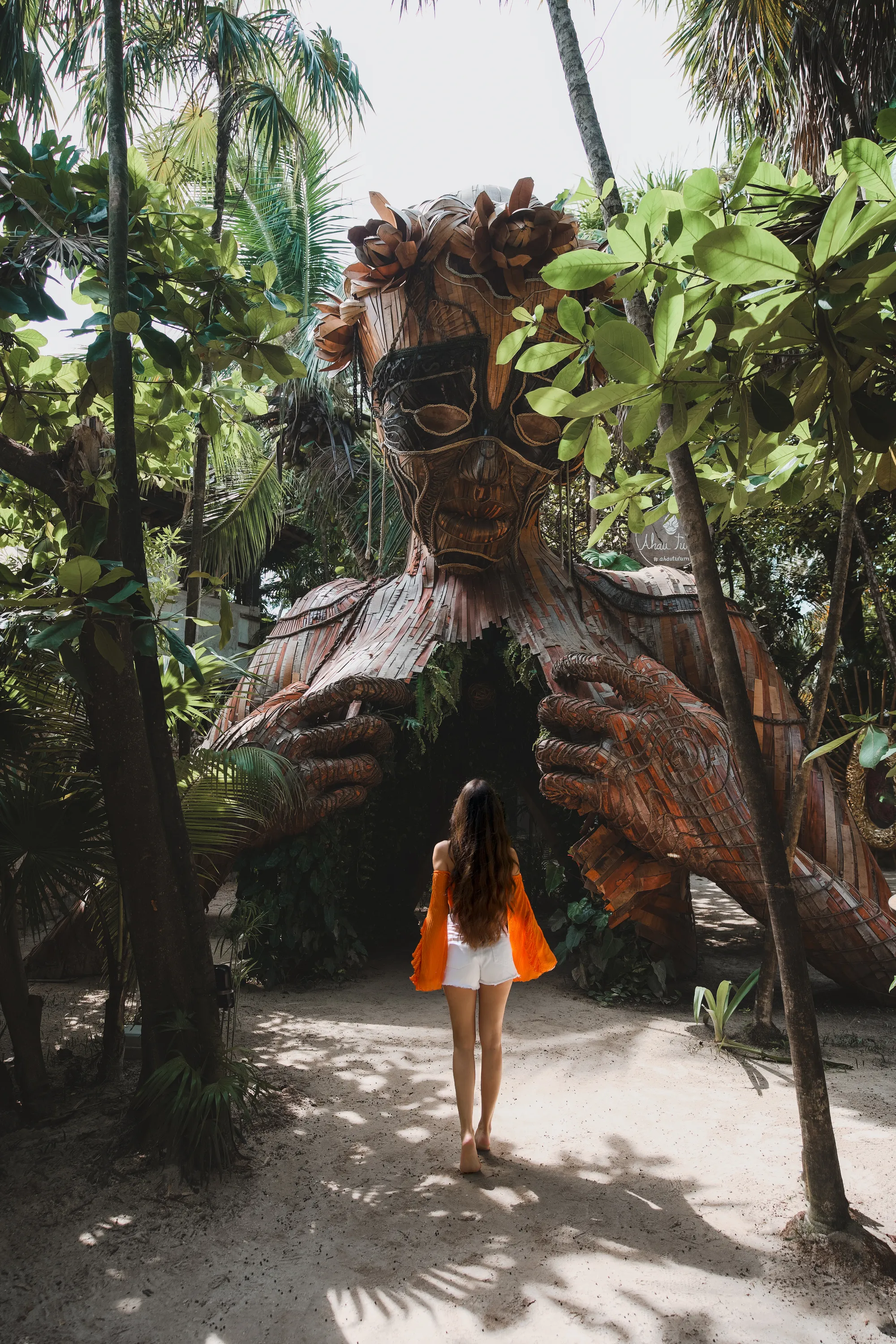 Sculpture at Ahau Tulum