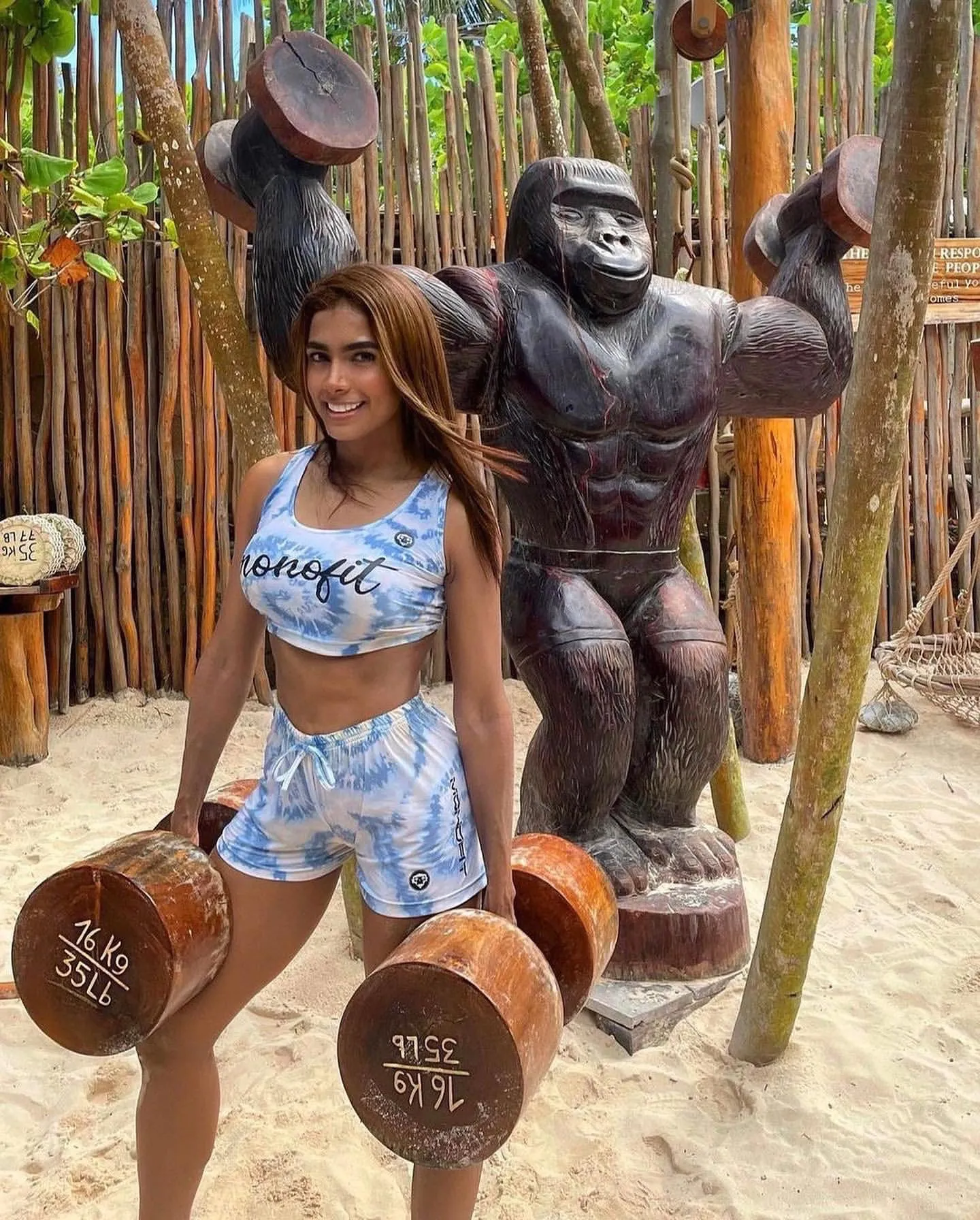 Gorilla sculpture at Jungle Gym